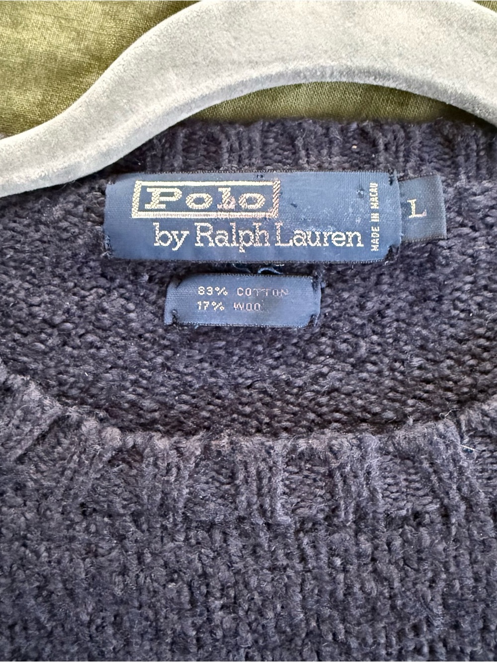 Vintage Polo by Ralph Lauren Women's Crewneck Sweater in Navy - Picture 4 of 7